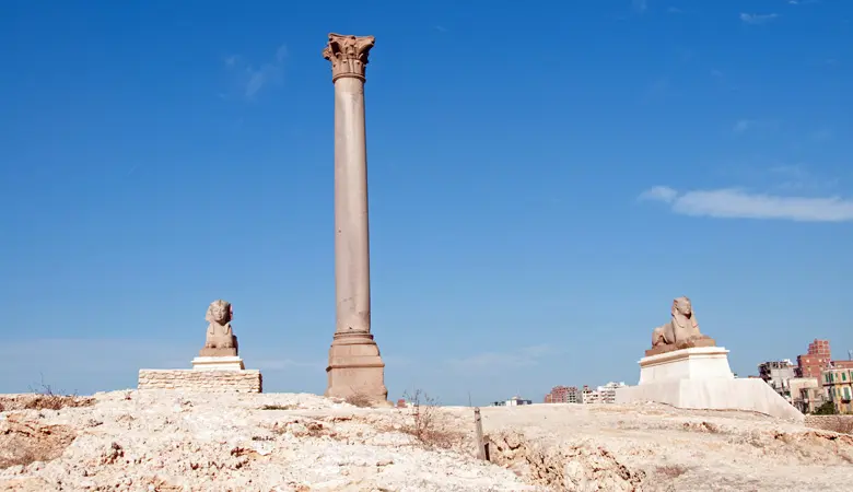The City of Alexandria 17 Pompey's pillar - City of Alexandria Egypt