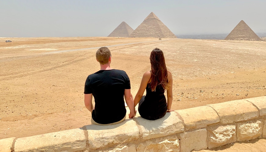 honeymooner at christmas in egypt