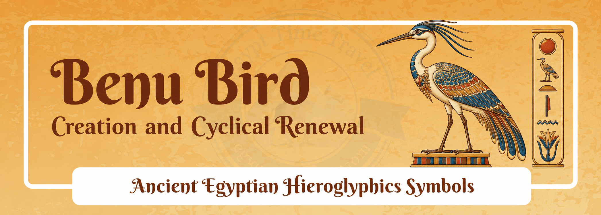 79 Ancient Egyptian Symbols: Meanings, Hieroglyphs, Gods & Sacred Signs 55 benu bird creation and cyclical renewal