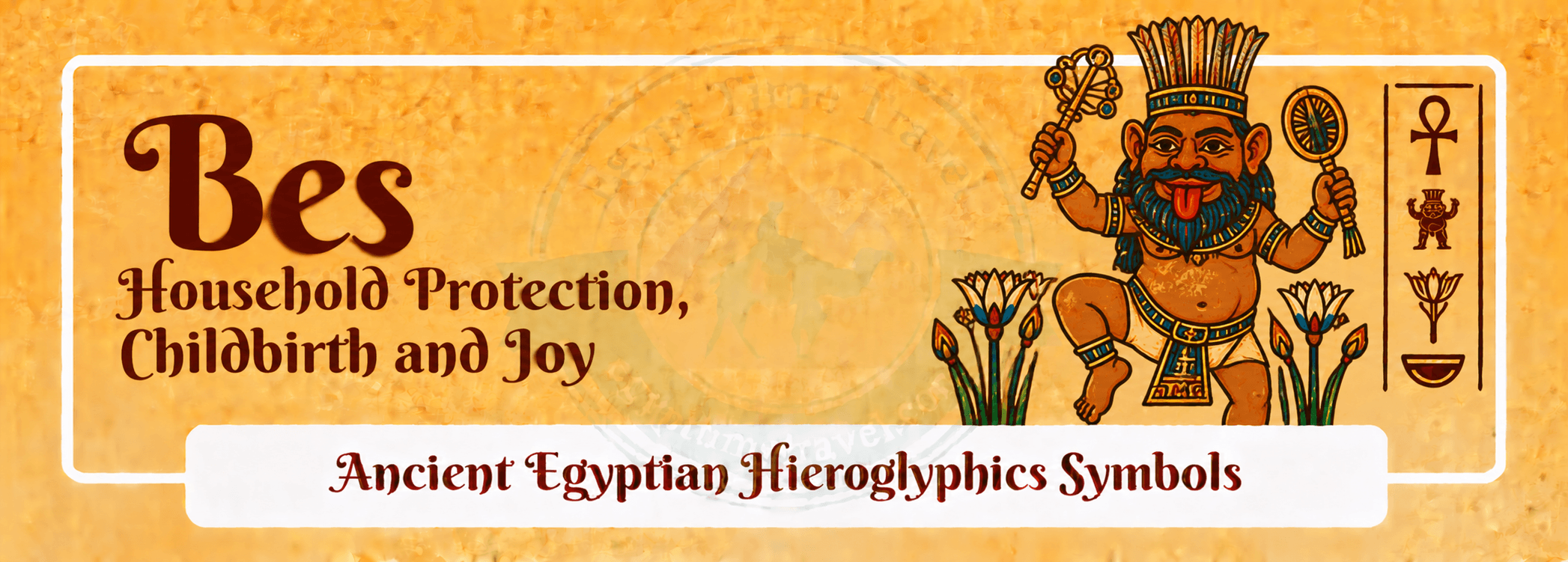 79 Ancient Egyptian Symbols: Meanings, Hieroglyphs, Gods & Sacred Signs 54 bes household protection childbirth and joy
