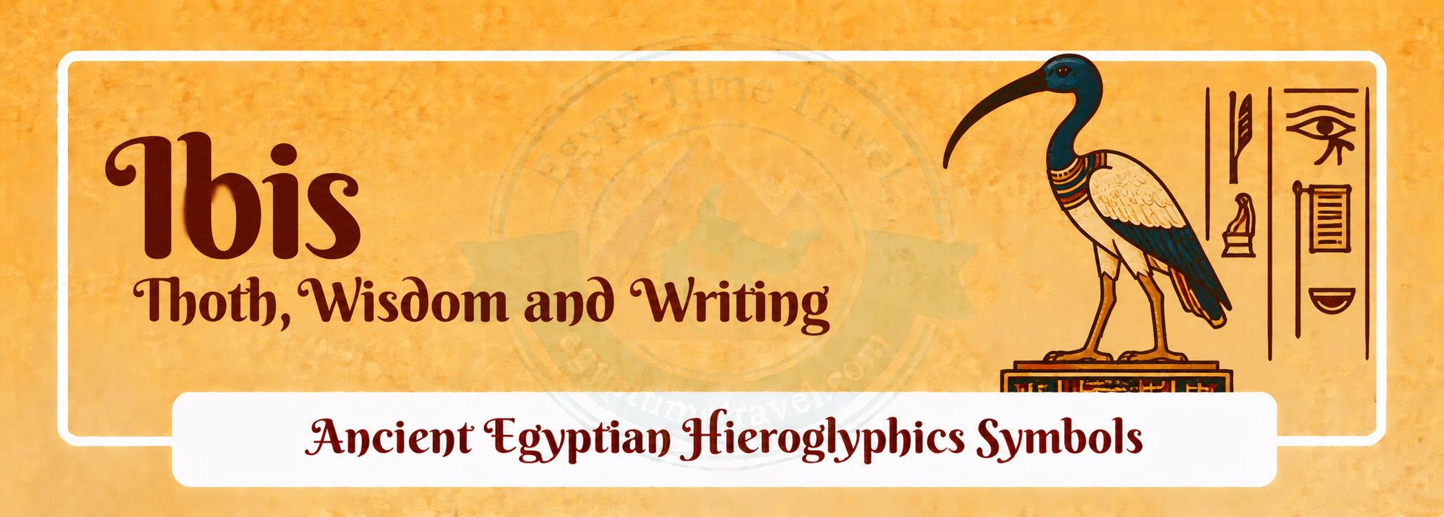 79 Ancient Egyptian Symbols: Meanings, Hieroglyphs, Gods & Sacred Signs 45 ibis thoth wisdom and writing