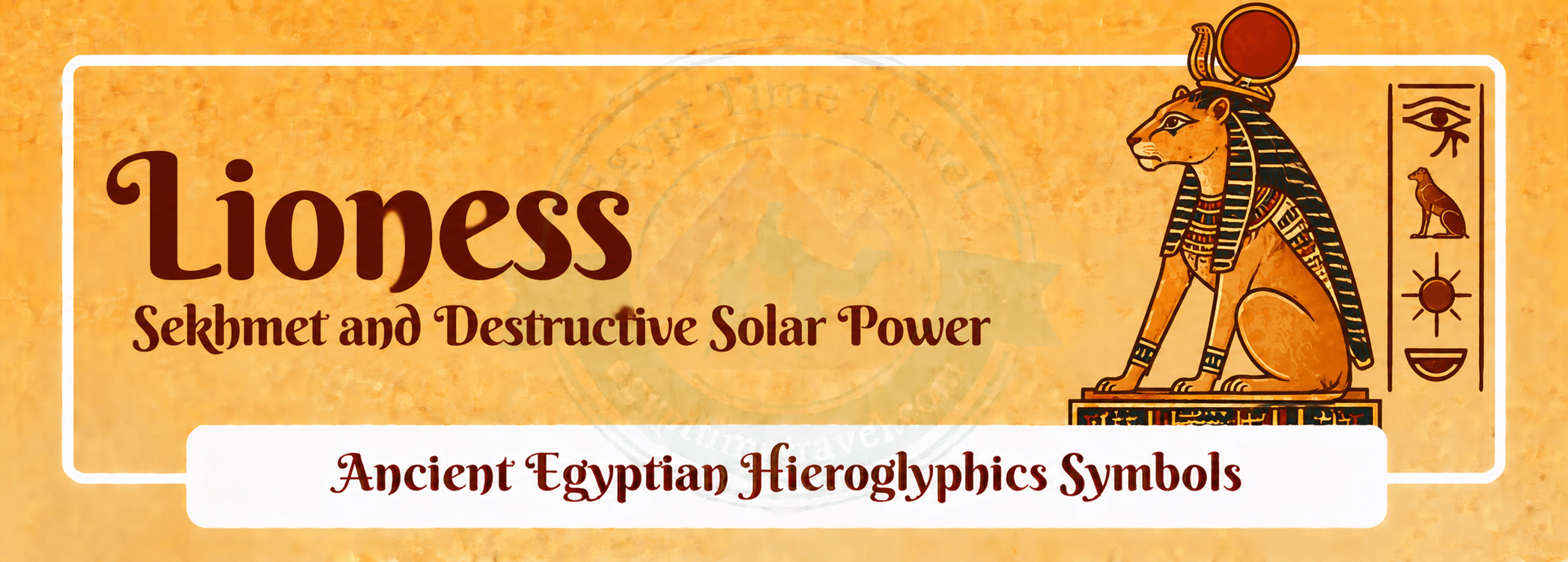 79 Ancient Egyptian Symbols: Meanings, Hieroglyphs, Gods & Sacred Signs 48 lioness sekhmet and destructive solar power