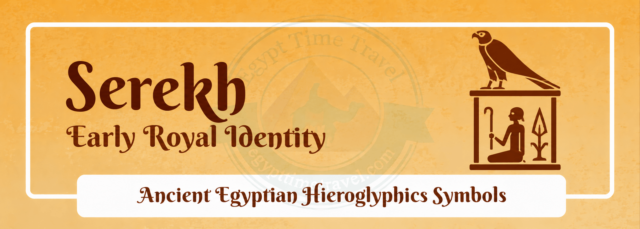 79 Ancient Egyptian Symbols: Meanings, Hieroglyphs, Gods & Sacred Signs 18 serekh early royal identity