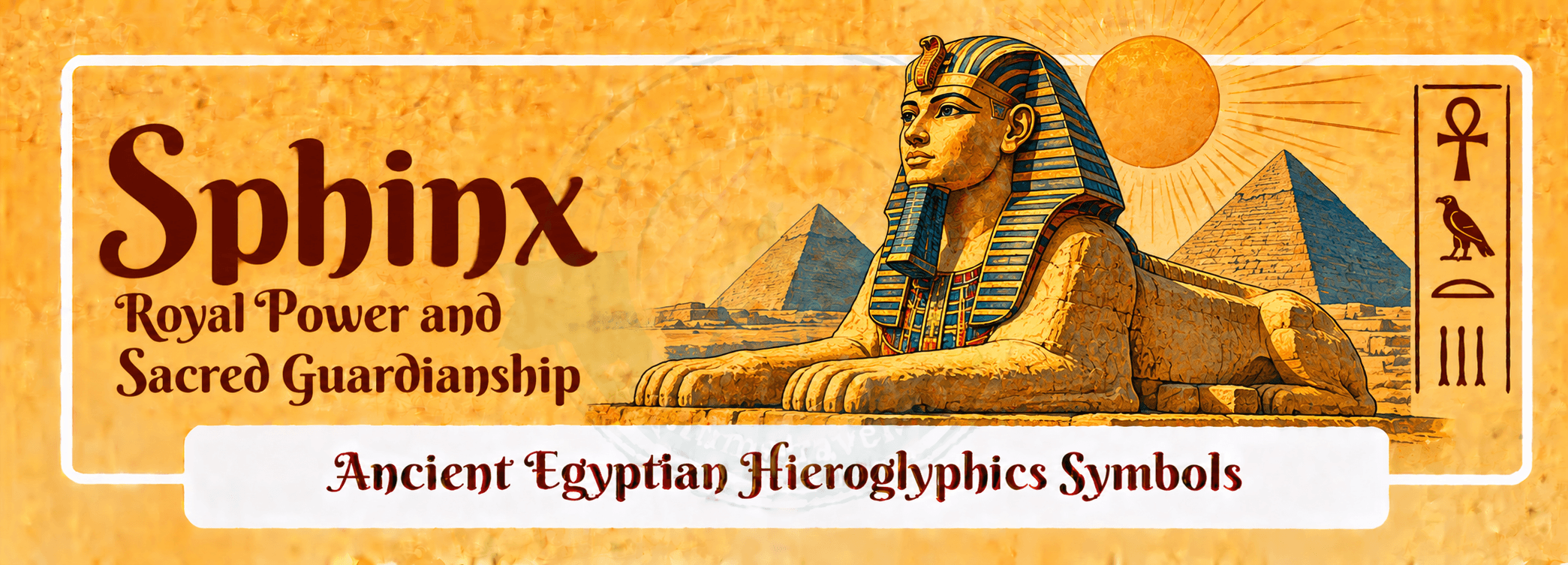 79 Ancient Egyptian Symbols: Meanings, Hieroglyphs, Gods & Sacred Signs 61 sphinx royal power and sacred guardianship