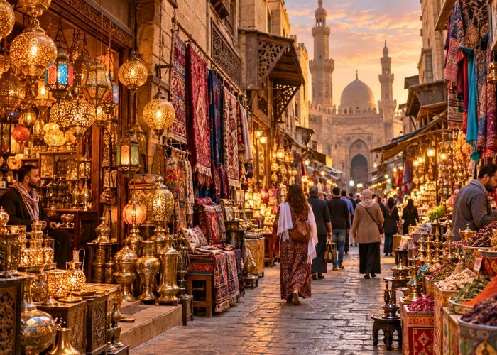 traditional-lantern-shops-at-khan-el-khalili-one-of-the-best-souks-in-cairo Best Souks in Cairo