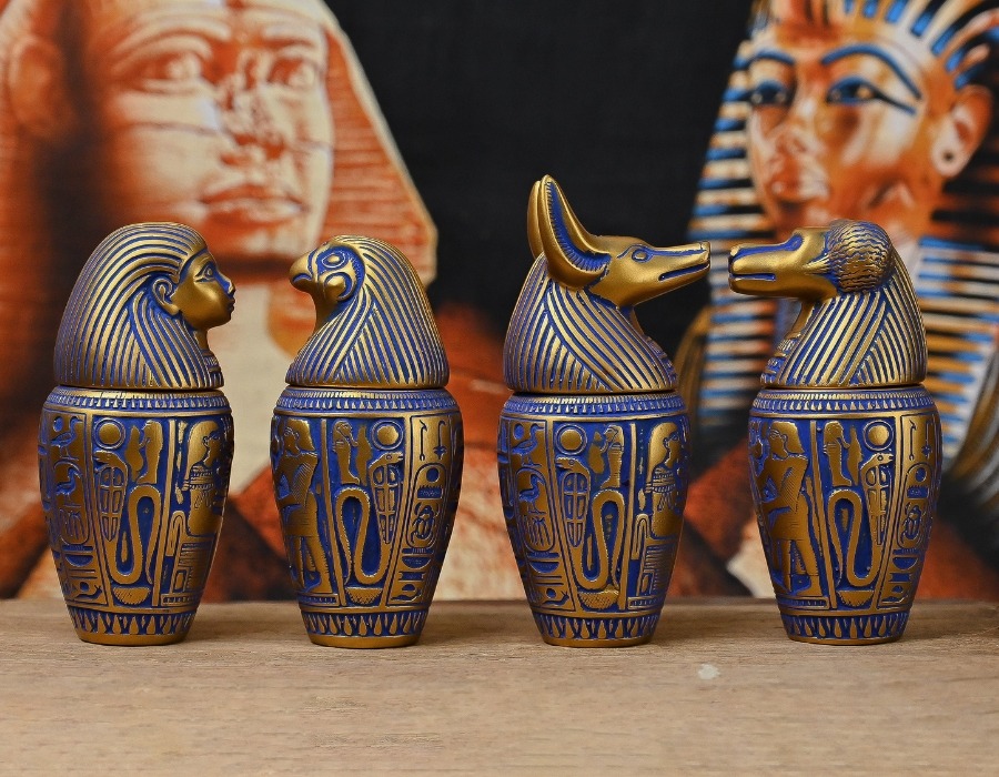 Canopic jars in Ancient Egypt 6 Canopic jars