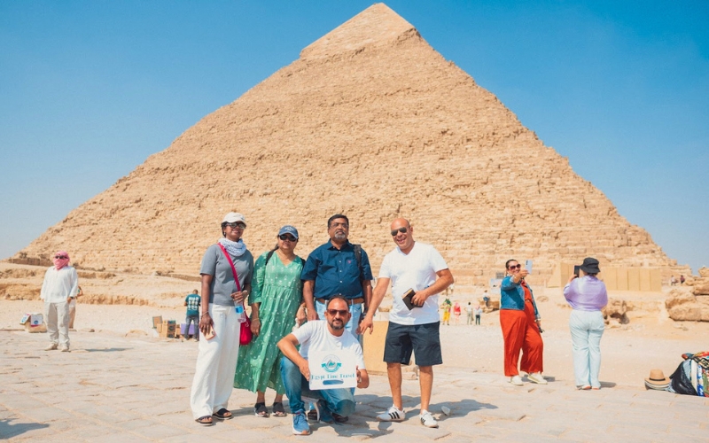 Egypt-Time-Travel-customers-during-their-trip-to-Egypt Trip to Egypt