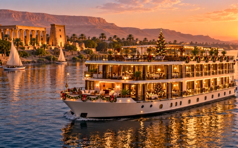 nile-cruise-ship-sailing-through-upper-egypt-during-the-christmas-holiday-season Christmas Nile Cruise